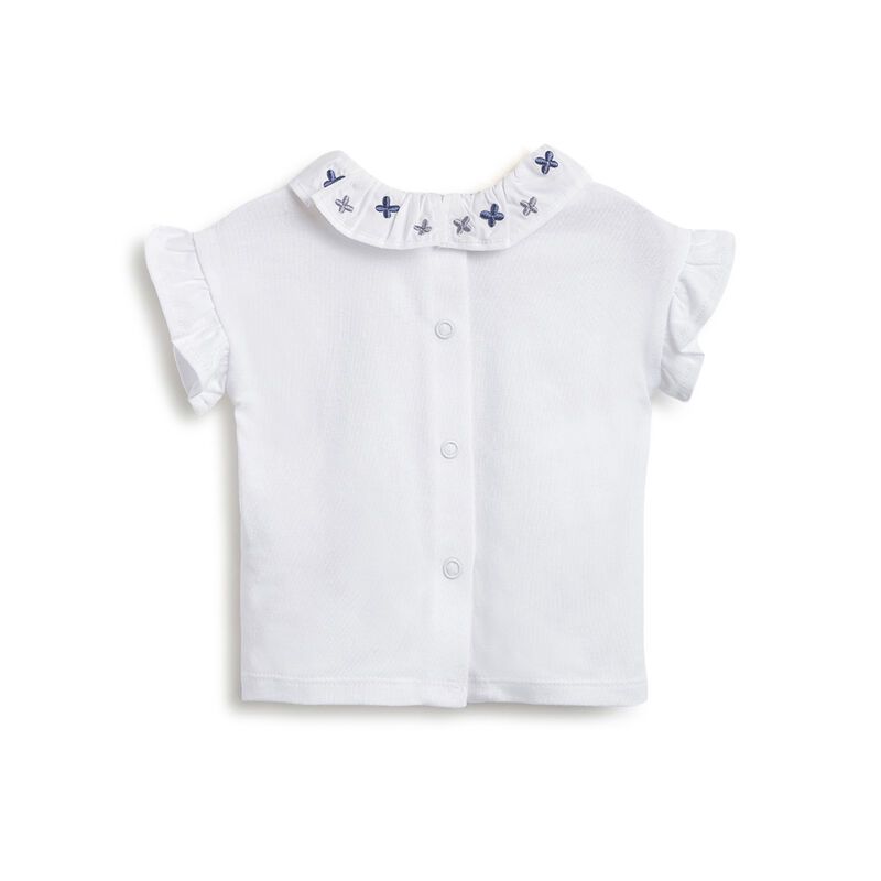 Girls Dark Light Blue T-shirt with Short Pants image number 1